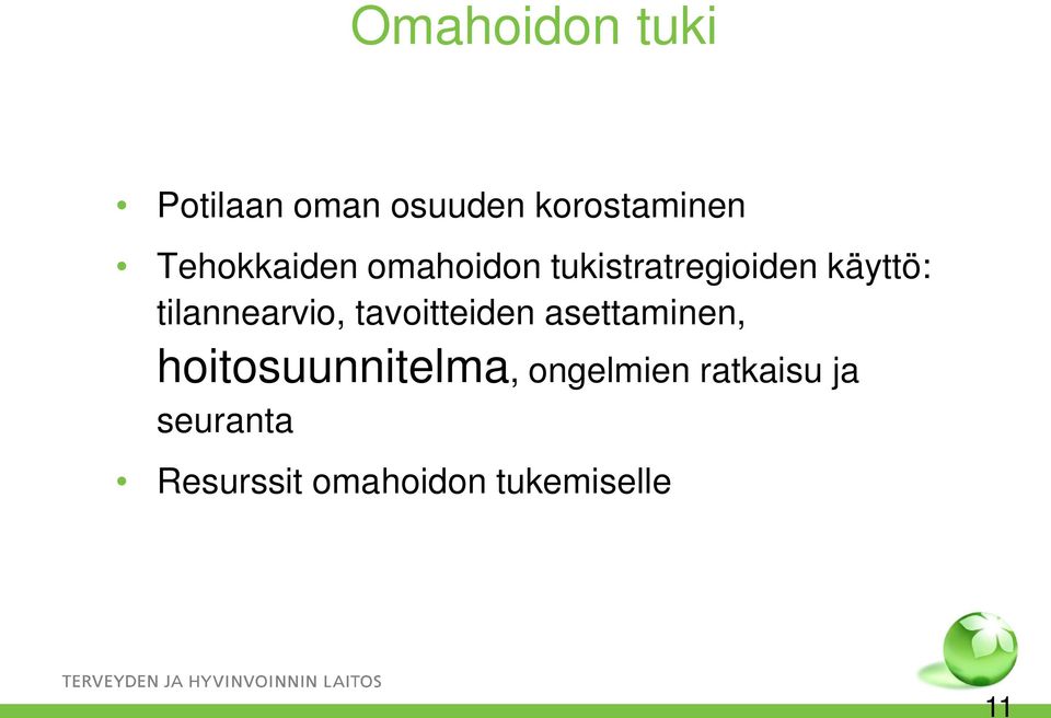 tilannearvio, tavoitteiden asettaminen,