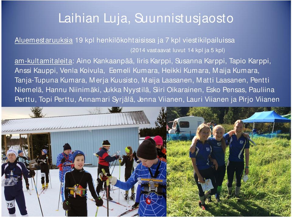Heikki Kumara, Maija Kumara, Tanja-Tupuna Kumara, Merja Kuusisto, Maija Laasanen, Matti Laasanen, Pentti Niemelä, Hannu