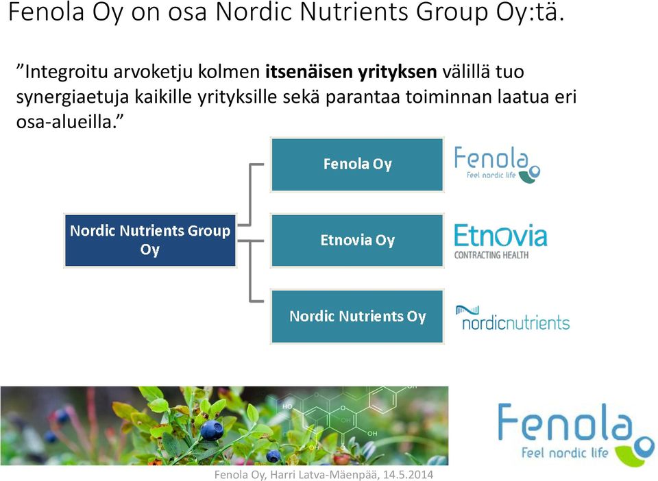 yrityksen välillä tuo synergiaetuja kaikille