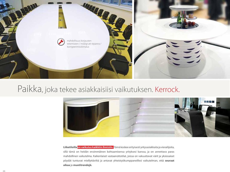 Tämä koskee erityisesti yritysasiakkaita ja vierailijoita, sillä tämä on heidän ensimmäinen kohtaamisensa yrityksesi kanssa, ja on