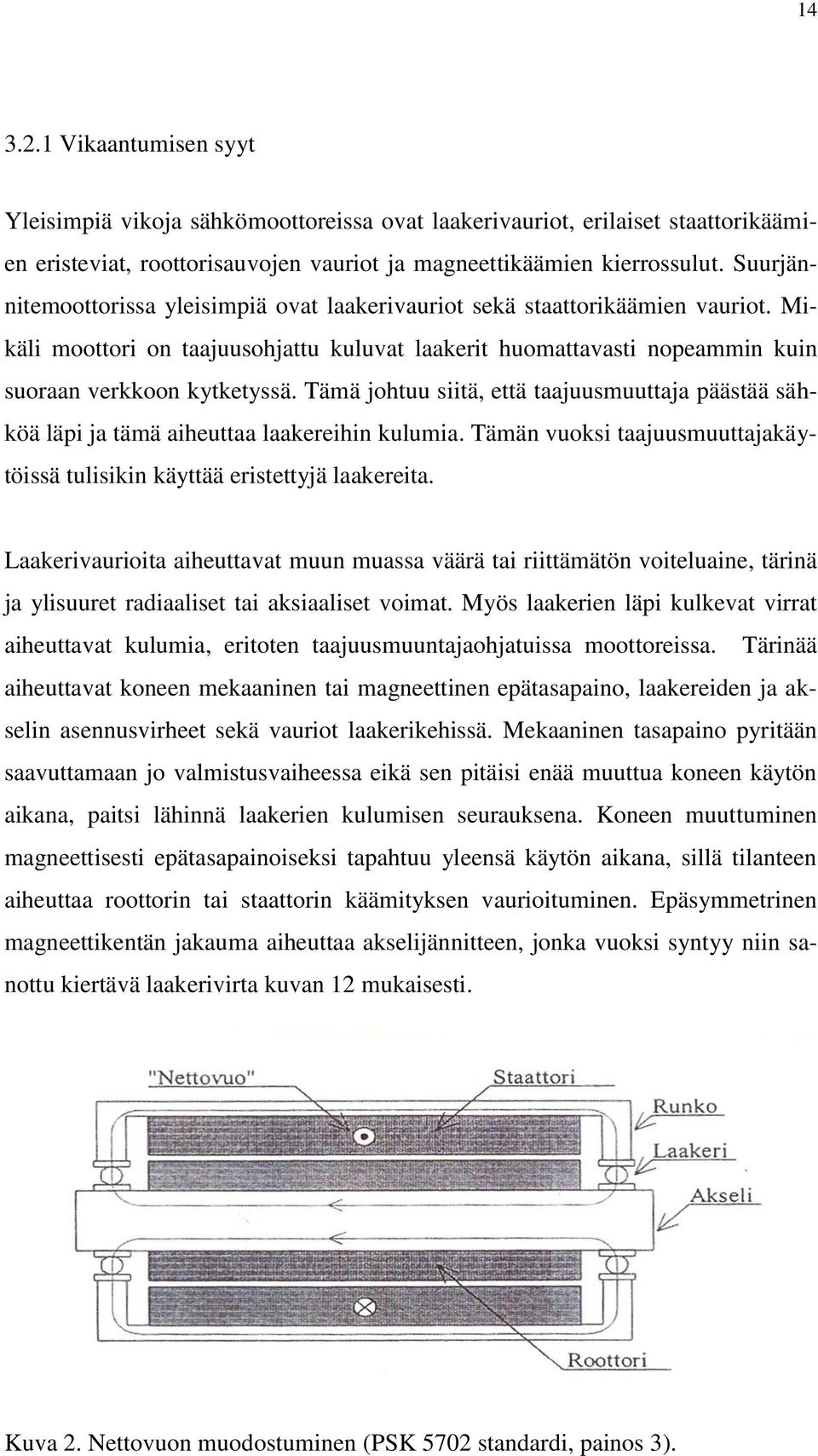 Tämä johtuu siitä, että taajuusmuuttaja päästää sähköä läpi ja tämä aiheuttaa laakereihin kulumia. Tämän vuoksi taajuusmuuttajakäytöissä tulisikin käyttää eristettyjä laakereita.