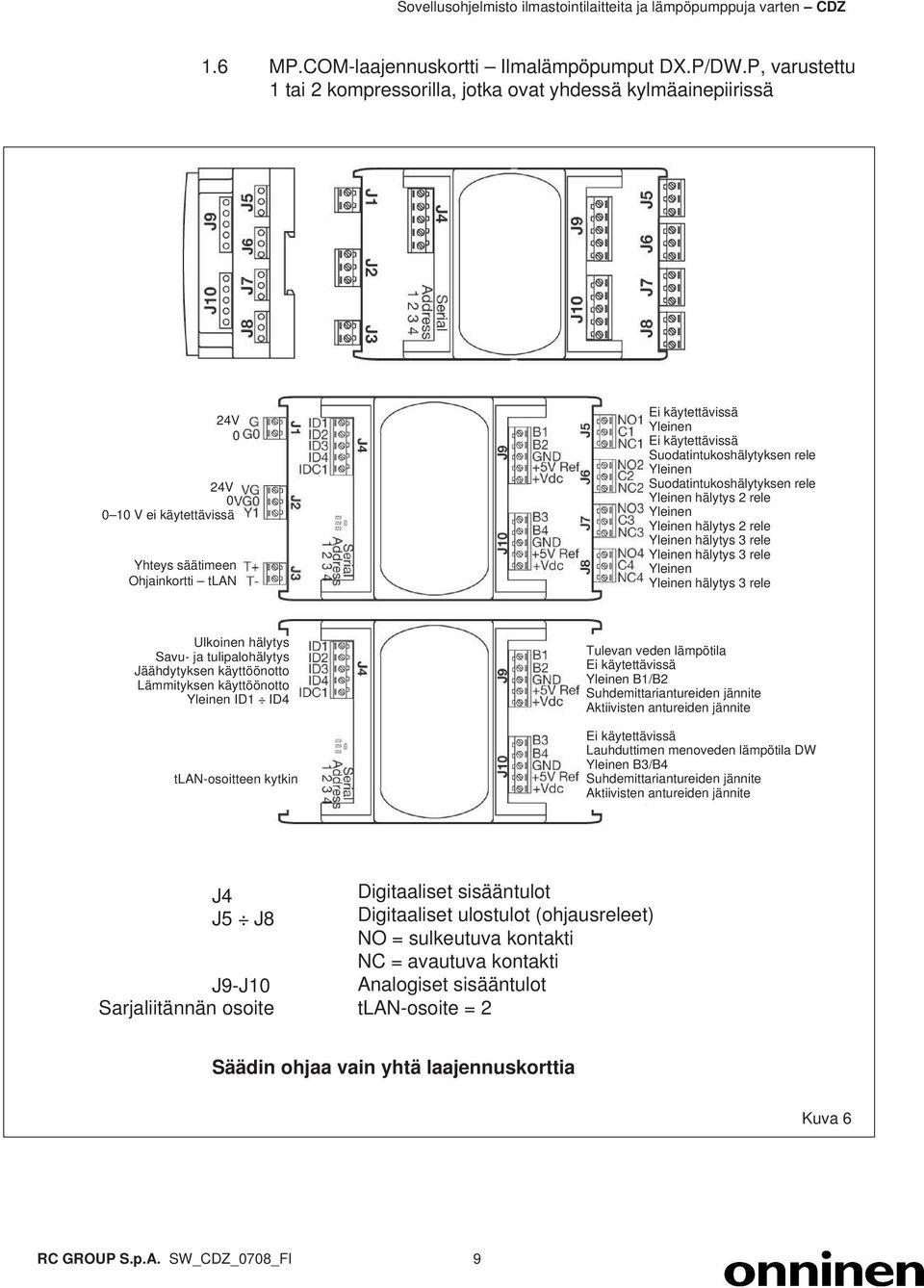 Suodatintukoshälytyksen rele Yleinen Suodatintukoshälytyksen rele Yleinen hälytys 2 rele Yleinen Yleinen hälytys 2 rele Yleinen hälytys 3 rele Yleinen hälytys 3 rele Yleinen Yleinen hälytys 3 rele