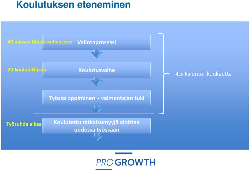 kalenterikuukautta Työssä oppiminen + valmentajan tuki