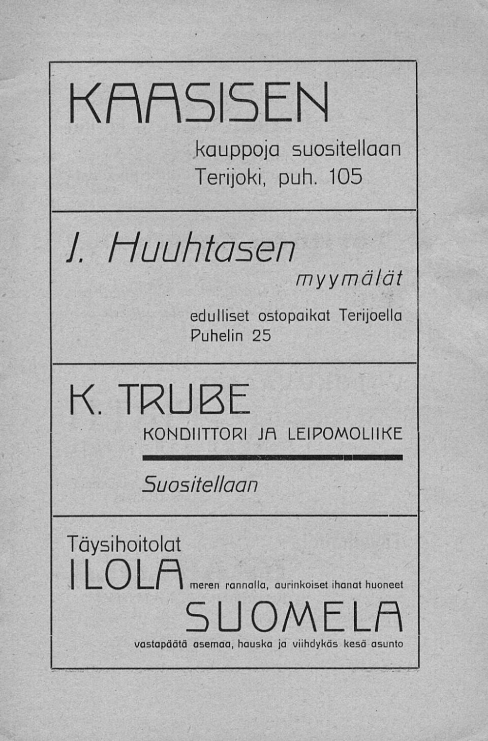 105 myymälät edulliset ostopaikat