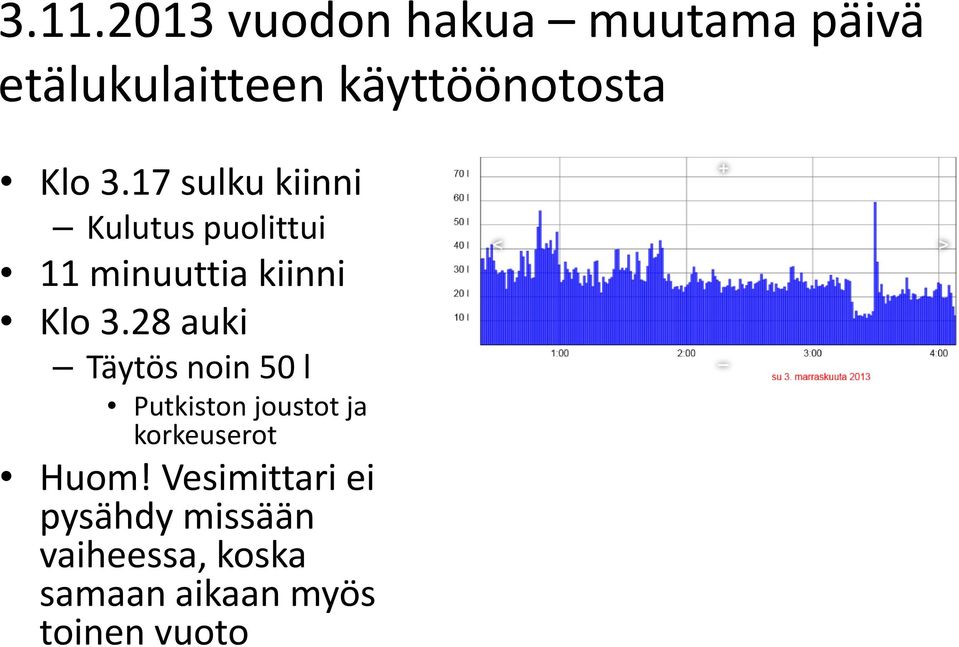 28 auki Täytös noin 50 l Putkiston joustot ja korkeuserot Huom!