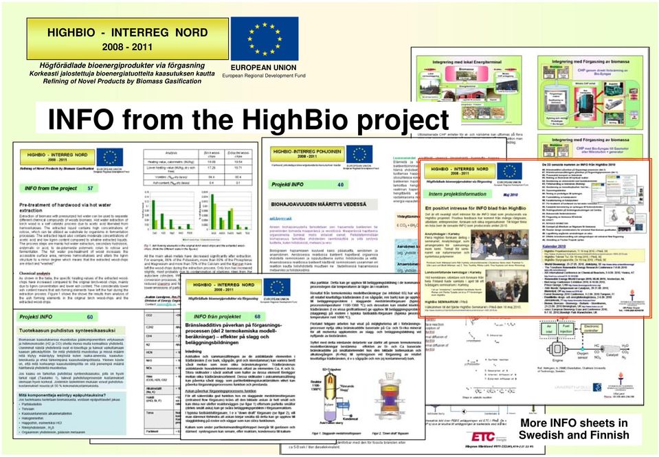 Refining of Novel Products by Biomass Gasification EUROPEAN UNION European