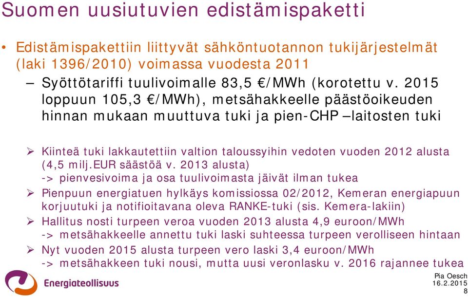 eur säästöä v.