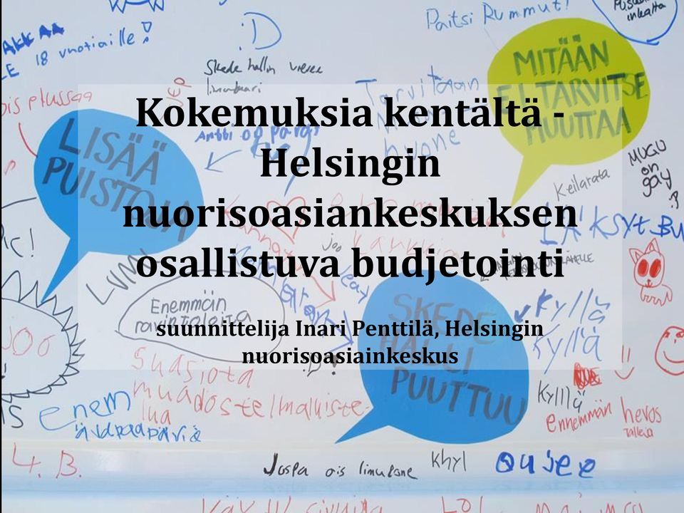 suunnittelija Inari Penttilä, Helsingin