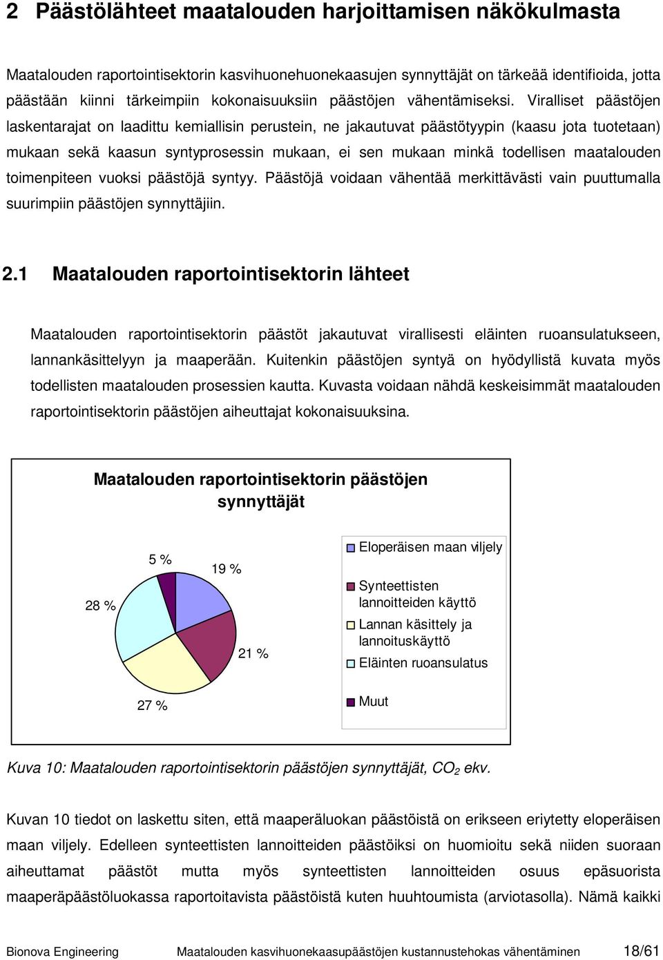 Viralliset päästöjen laskentarajat on laadittu kemiallisin perustein, ne jakautuvat päästötyypin (kaasu jota tuotetaan) mukaan sekä kaasun syntyprosessin mukaan, ei sen mukaan minkä todellisen