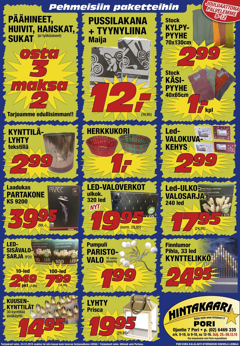 LED-VALOVERKOT ulkok. 0 led NYT 19 95 17 (norm.