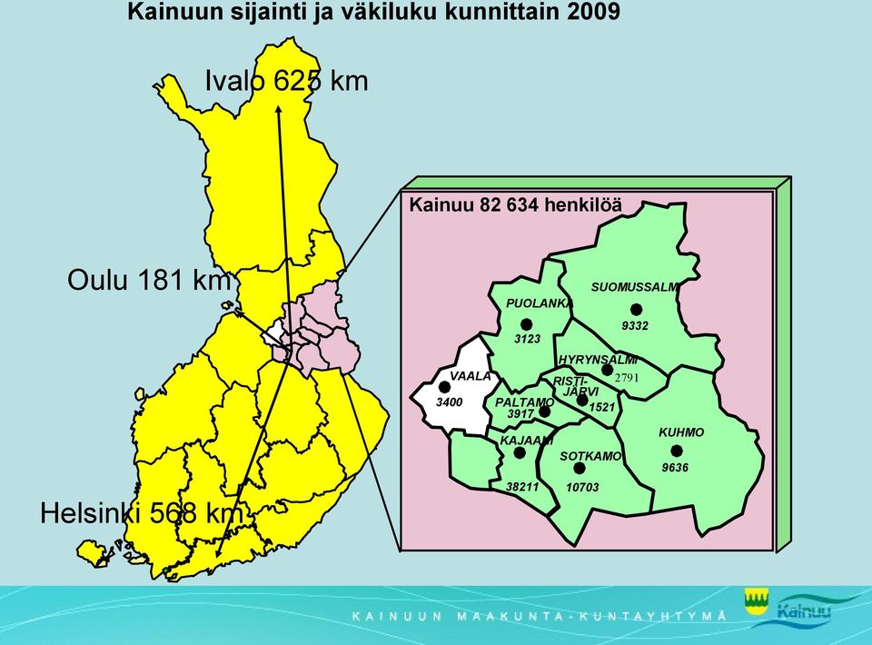 SUOMUSSALMI PUOLANKA 9332 3123 HYRYNSALMI VAALA RISTI-