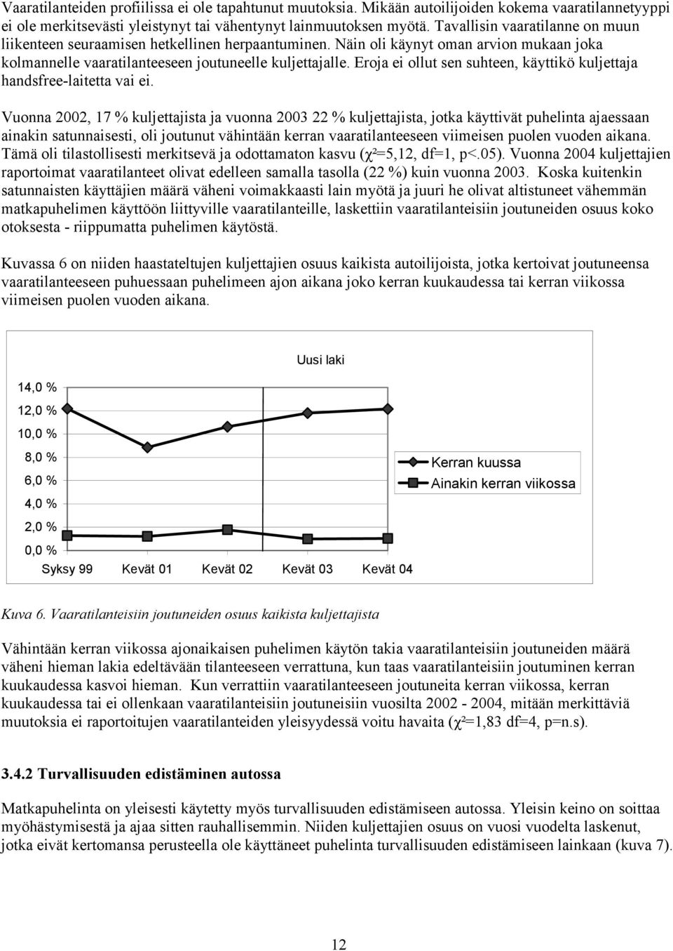 Eroja ei ollut sen suhteen, käyttikö kuljettaja handsfree-laitetta vai ei.