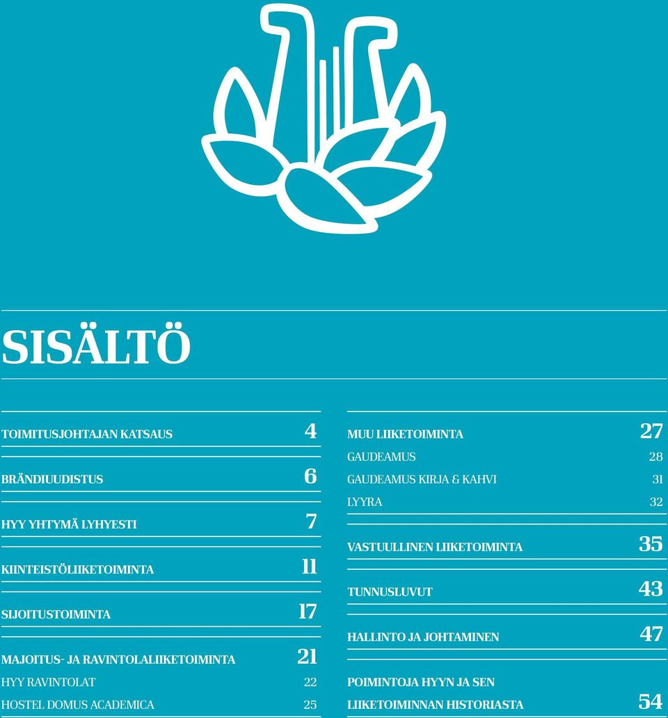 academica 25 muu liiketoiminta 27 gaudeamus 28 GAUDEAMUS KIRJA & KAHVI 31 lyyra 32 vastuullinen