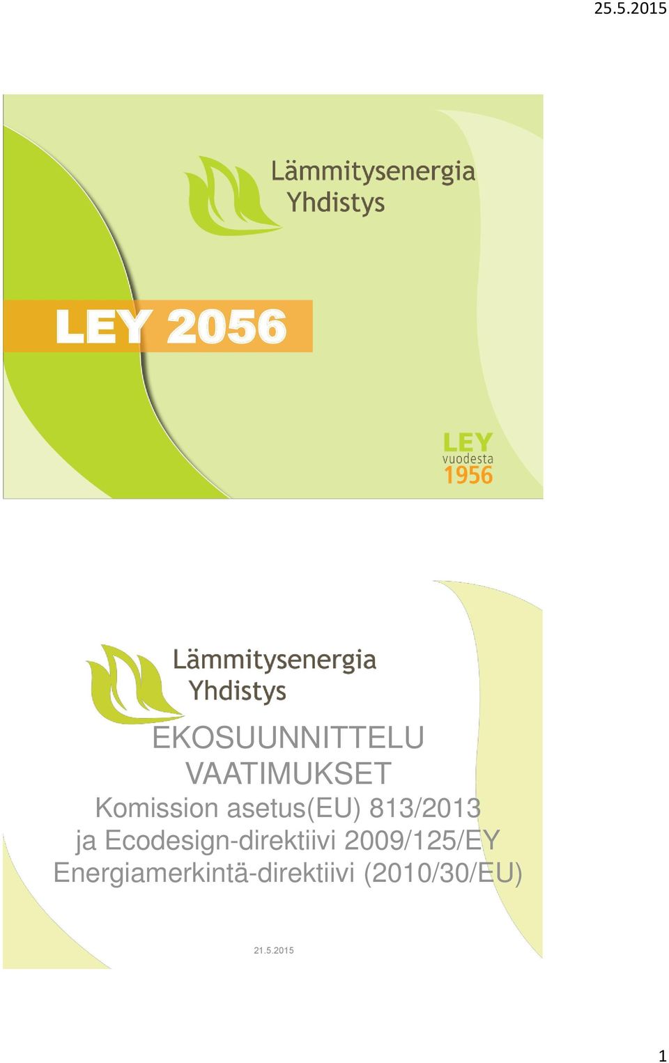 Ecodesign-direktiivi 2009/125/EY