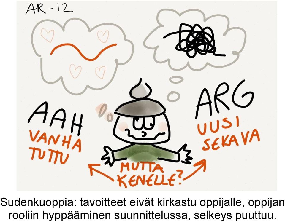 oppijan rooliin hyppääminen