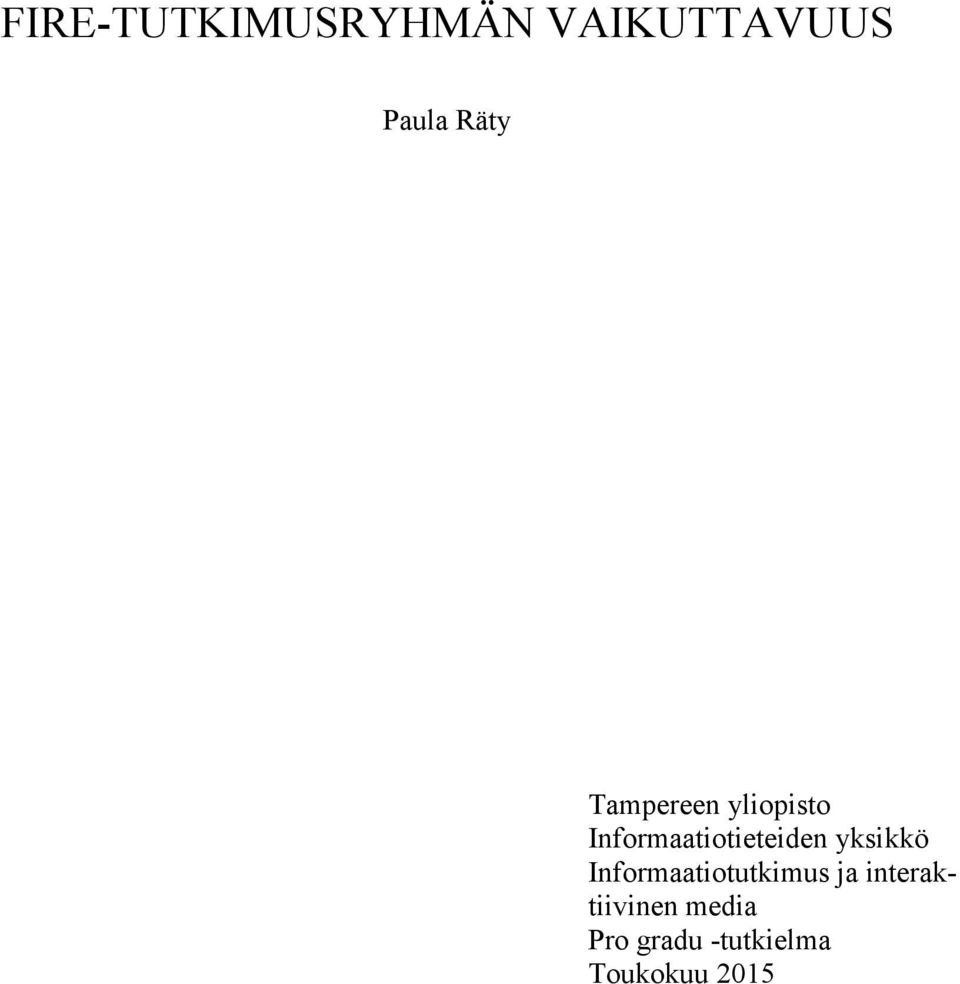 Informaatiotieteiden yksikkö