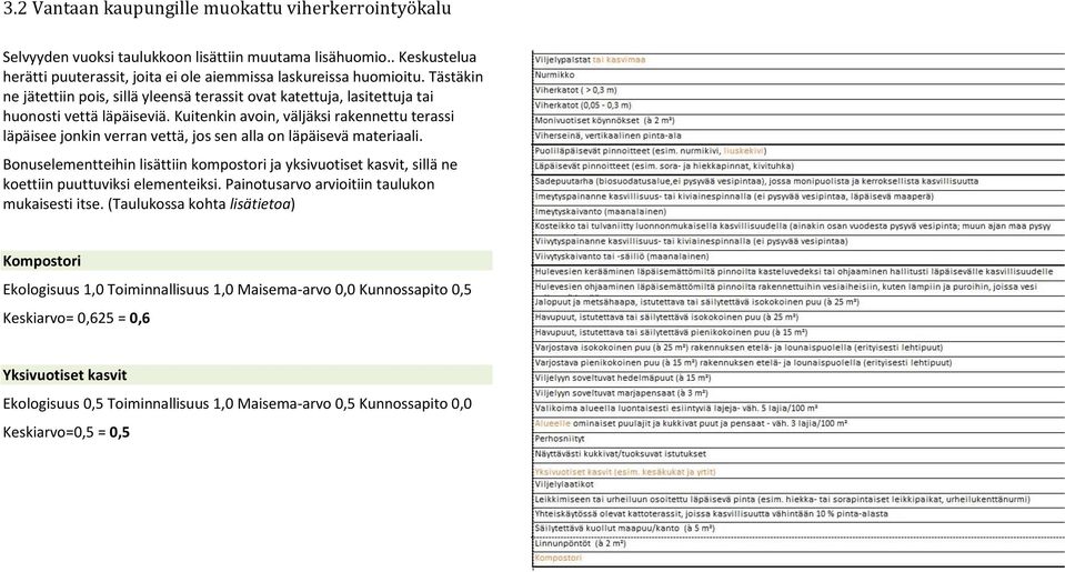 Kuitenkin avoin, väljäksi rakennettu terassi läpäisee jonkin verran vettä, jos sen alla on läpäisevä materiaali.