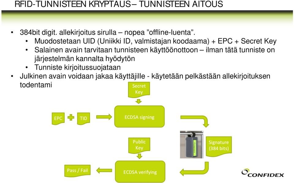 tunnisteen käyttöönottoon ilman tätä tunniste on järjestelmän kannalta hyödytön Tunniste