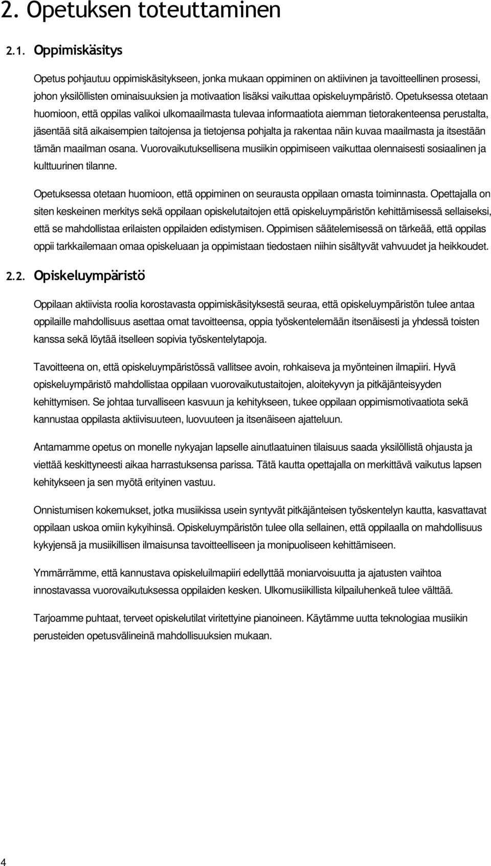 opiskeluympäristö.