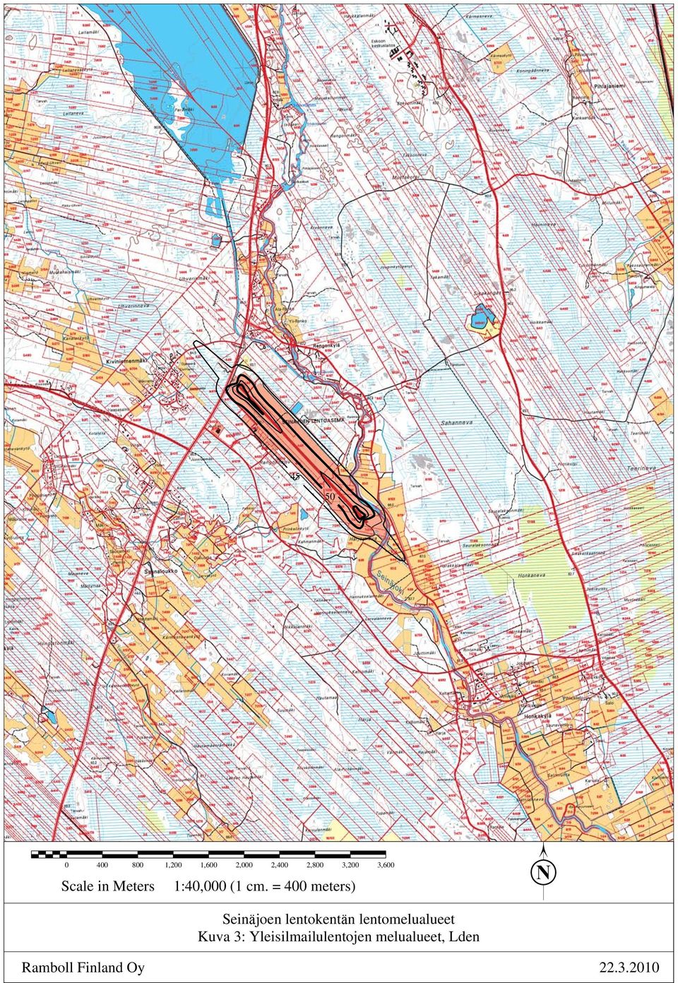 = 400 meters) N Seinäjoen lentokentän lentomelualueet