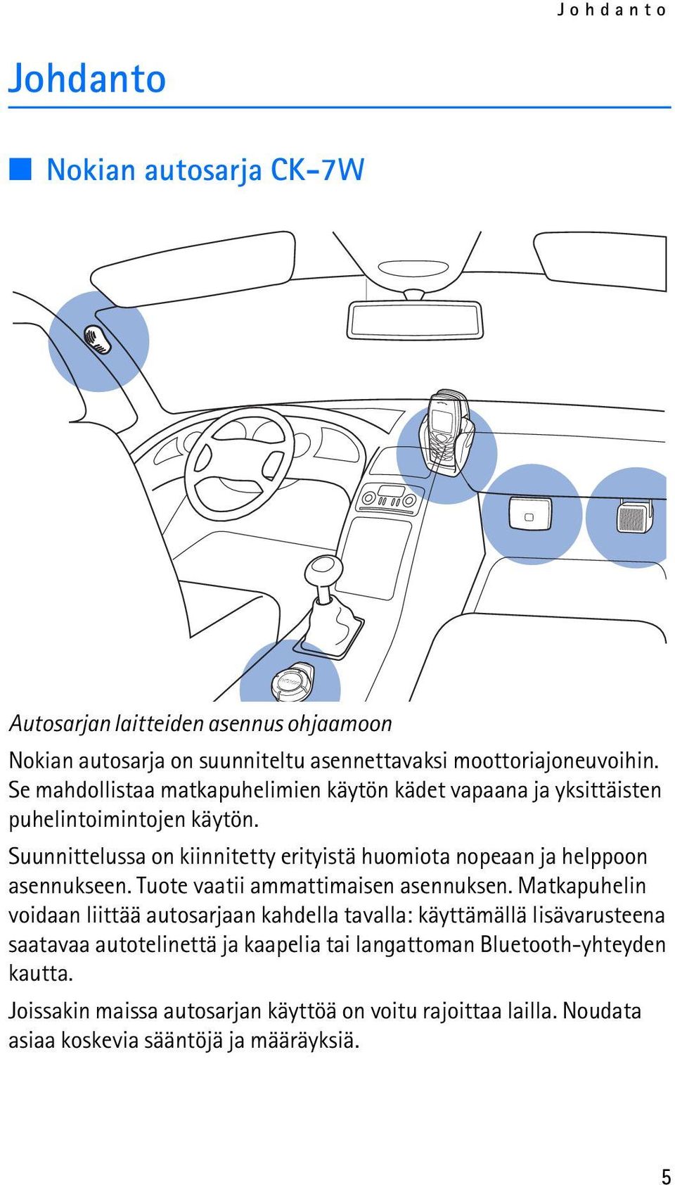 Suunnittelussa on kiinnitetty erityistä huomiota nopeaan ja helppoon asennukseen. Tuote vaatii ammattimaisen asennuksen.