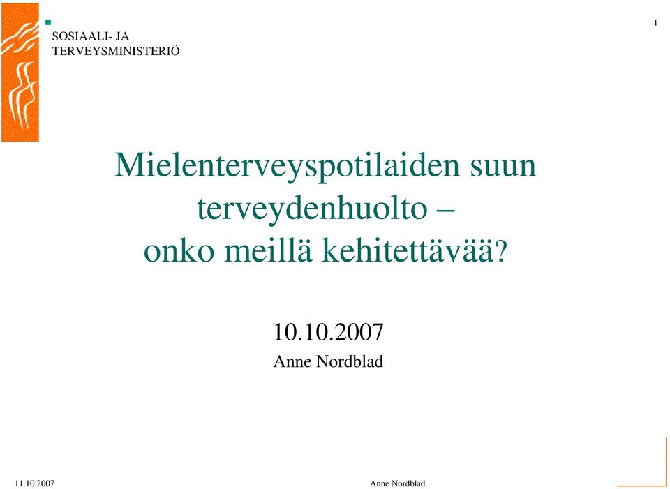 suun terveydenhuolto