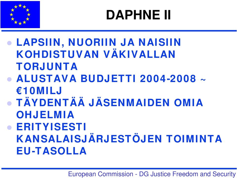 BUDJETTI 2004-2008 ~ 10MILJ TÄYDENTÄÄ