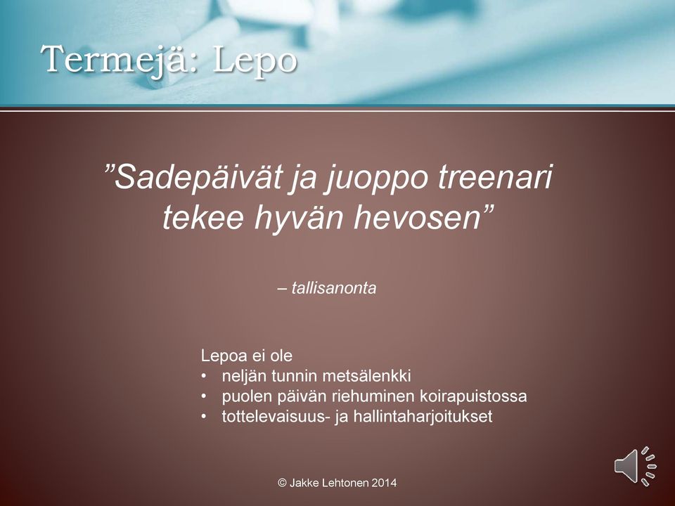 neljän tunnin metsälenkki puolen päivän