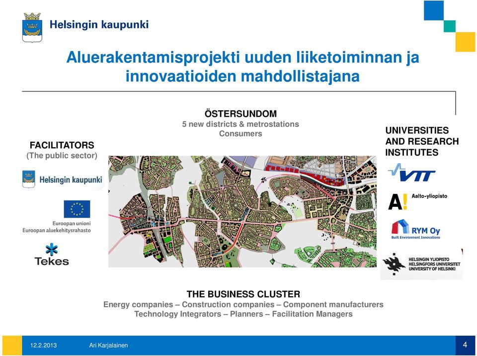 UNIVERSITIES AND RESEARCH INSTITUTES ÖSTER SUNDOM THE BUSINESS CLUSTER Energy companies