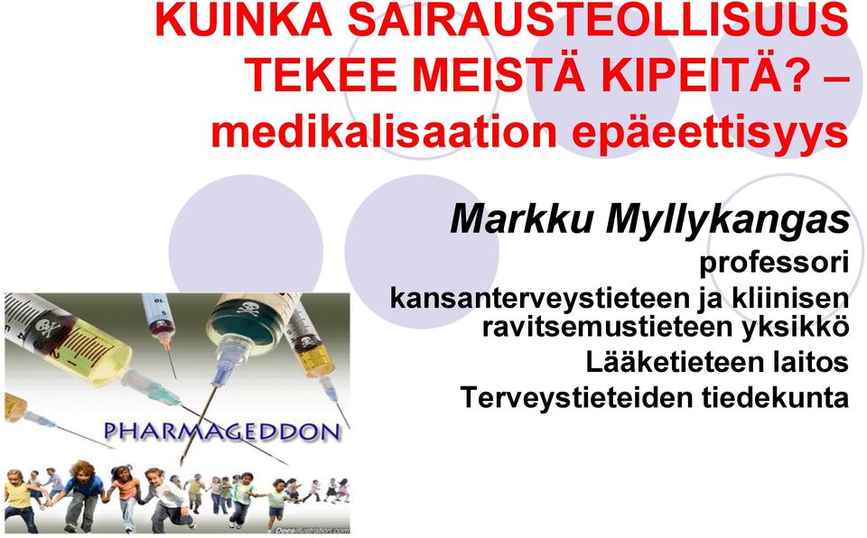professori kansanterveystieteen ja kliinisen