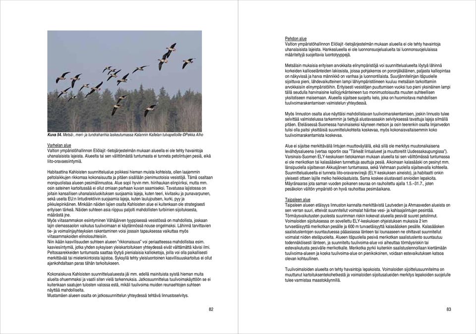 Metsälain mukaisia erityisen arvokkaita elinympäristöjä voi suunnittelualueelta löytyä lähinnä korkeiden kallioselänteiden lakiosista, joissa pohjakerros on poronjäkäläinen, paljasta kalliopintaa on