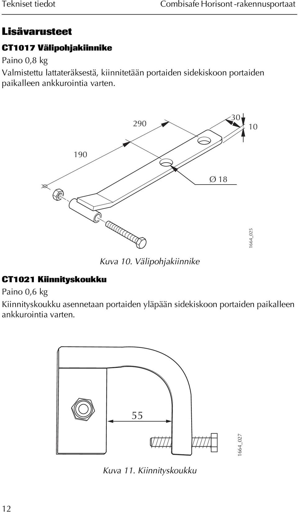30 290 10 190 Ø 18 1664_025 Kuva 10.