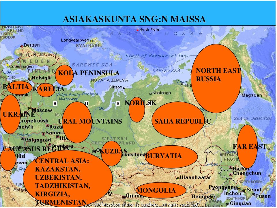 CENTRAL ASIA: KAZAKSTAN, UZBEKISTAN, TADZHIKISTAN, KIRGIZIA,
