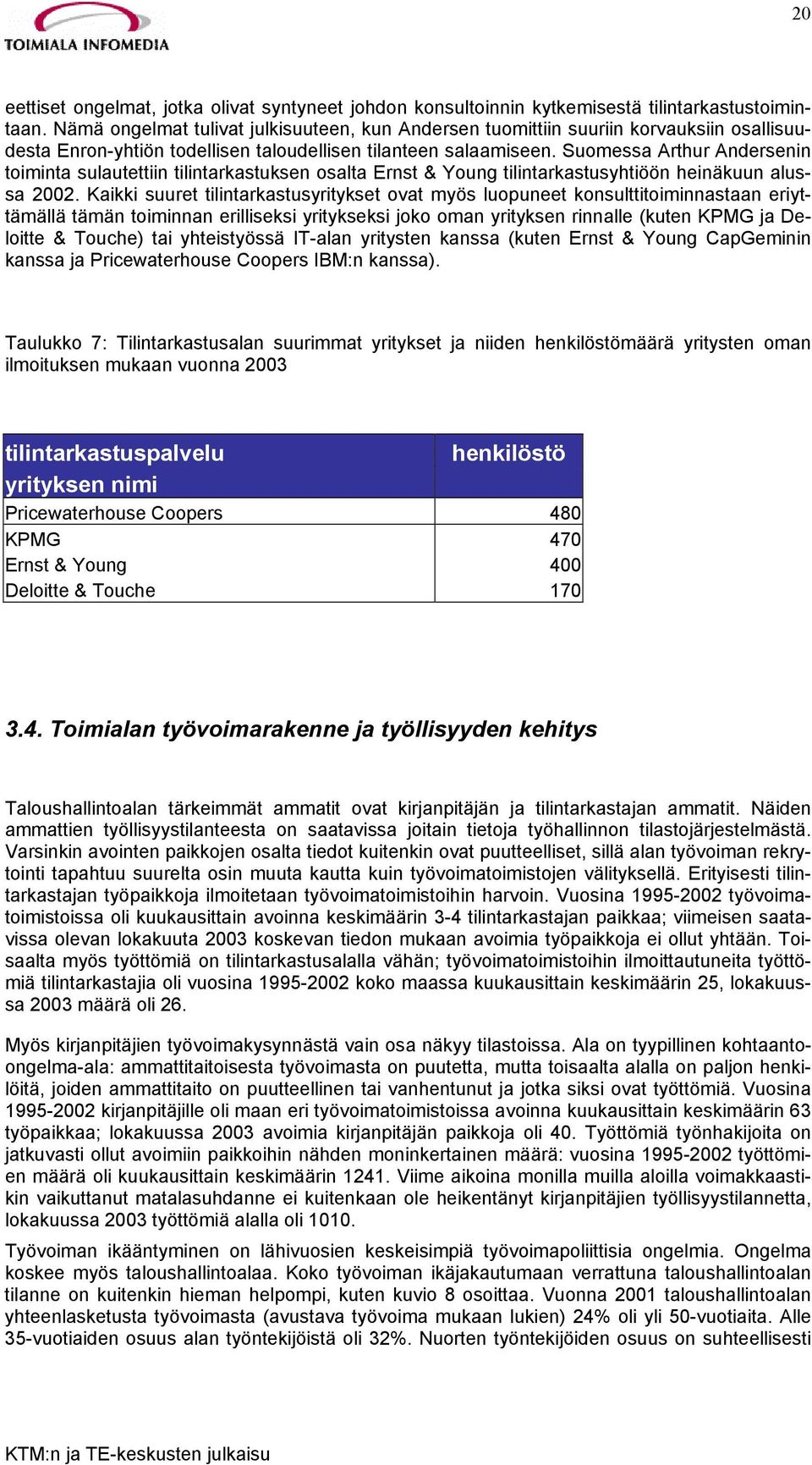 Suomessa Arthur Andersenin toiminta sulautettiin tilintarkastuksen osalta Ernst & Young tilintarkastusyhtiöön heinäkuun alussa 2002.