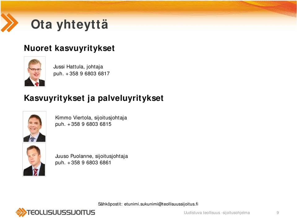 sijoitusjohtaja puh. +358 9 6803 6815 Juuso Puolanne, sijoitusjohtaja puh.
