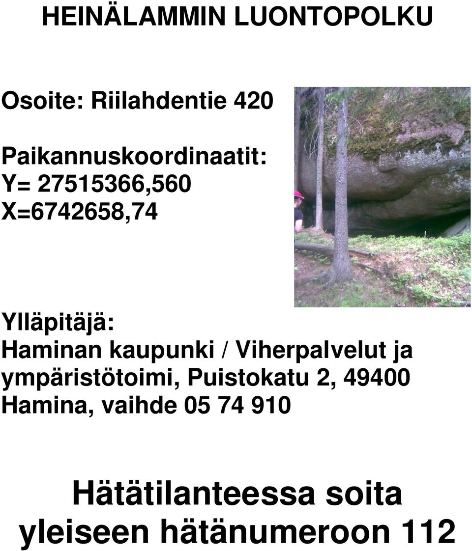 Haminan kaupunki / Viherpalvelut ja ympäristötoimi, Puistokatu