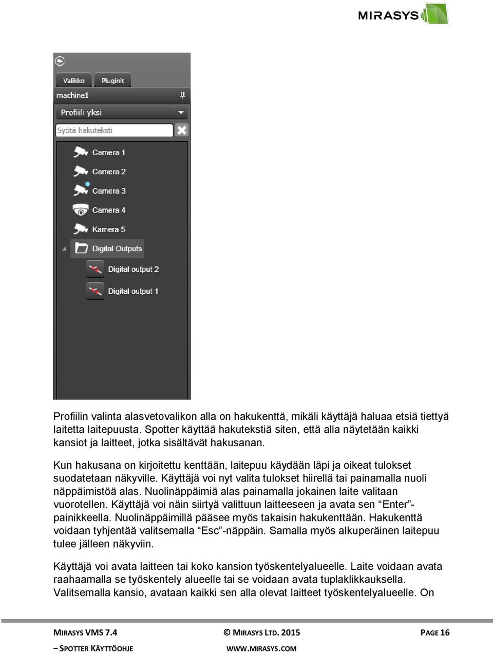 Mirasys VMS 7.4. Spotter Käyttöohje - PDF Free Download