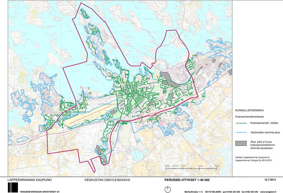 Lappeenrannan Energia Oy 212-213 km,5 km 1 km 2 km 3 km LAPPEENRANNAN KAUPUNKI KESKUSTAN