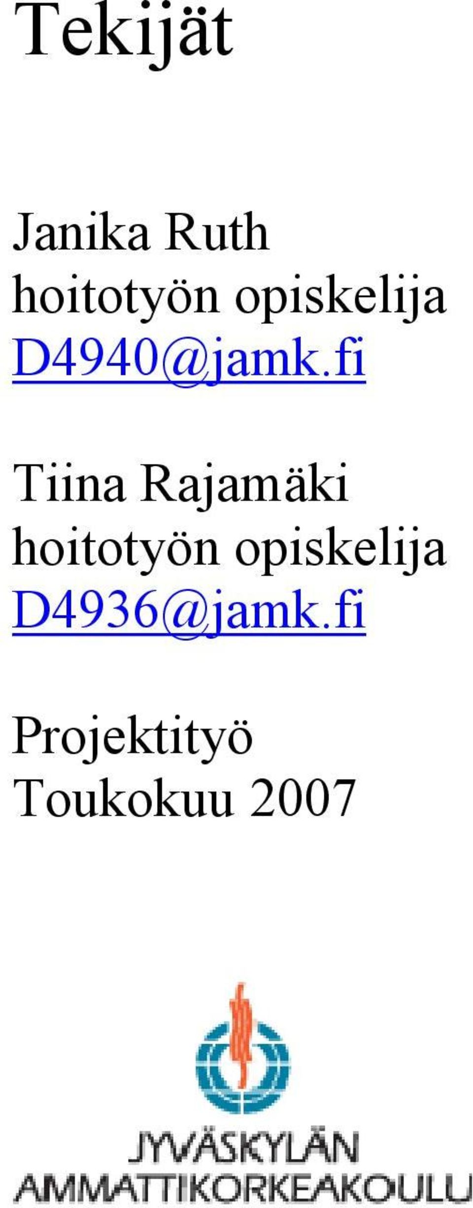 fi Tiina Rajamäki hoitotyön