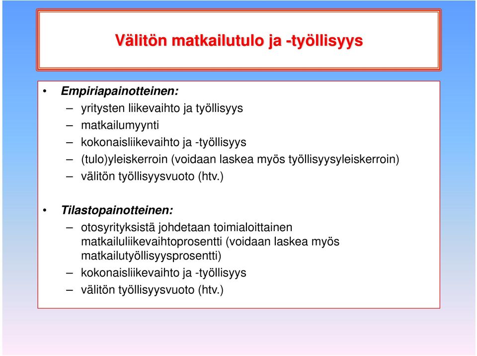 työllisyysvuoto (htv.