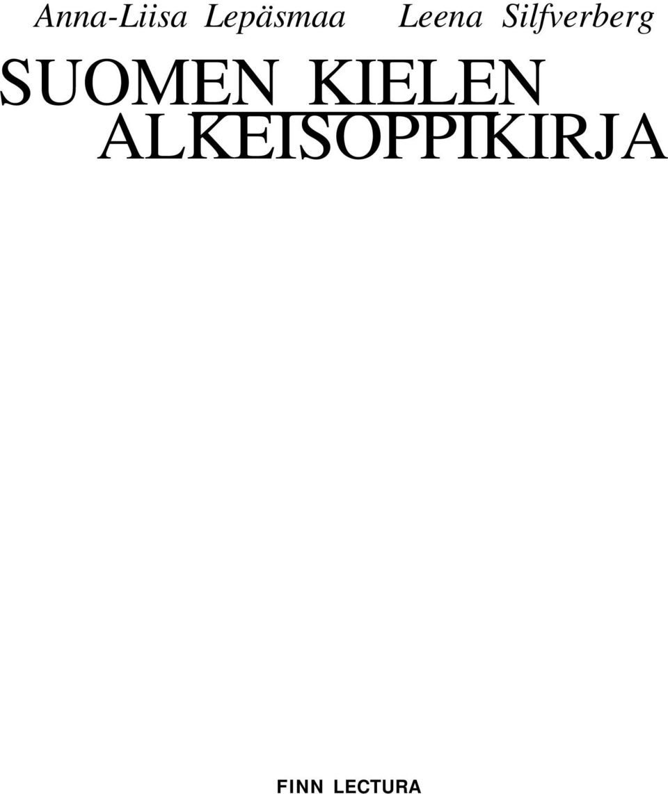 SUOMEN KIELEN