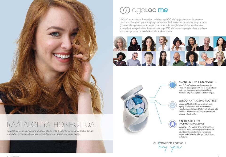 ageloc Me on anti-ageing ihonhoitoa, jollaista et ole nähnyt, tuntenut tai edes kuvitellut koskaan ennen.