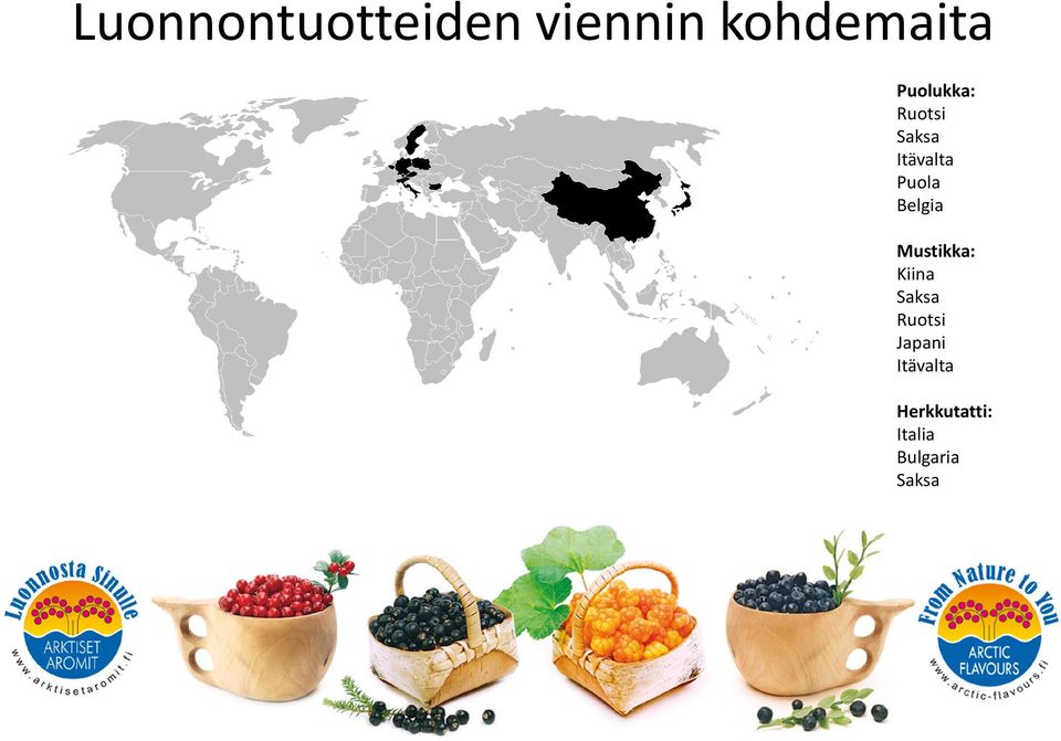Belgia Mustikka: Kiina Saksa Ruotsi