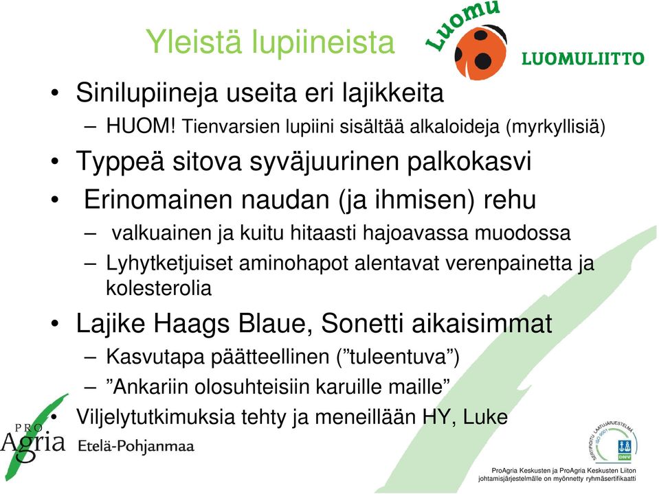 ihmisen) rehu valkuainen ja kuitu hitaasti hajoavassa muodossa Lyhytketjuiset aminohapot alentavat verenpainetta ja