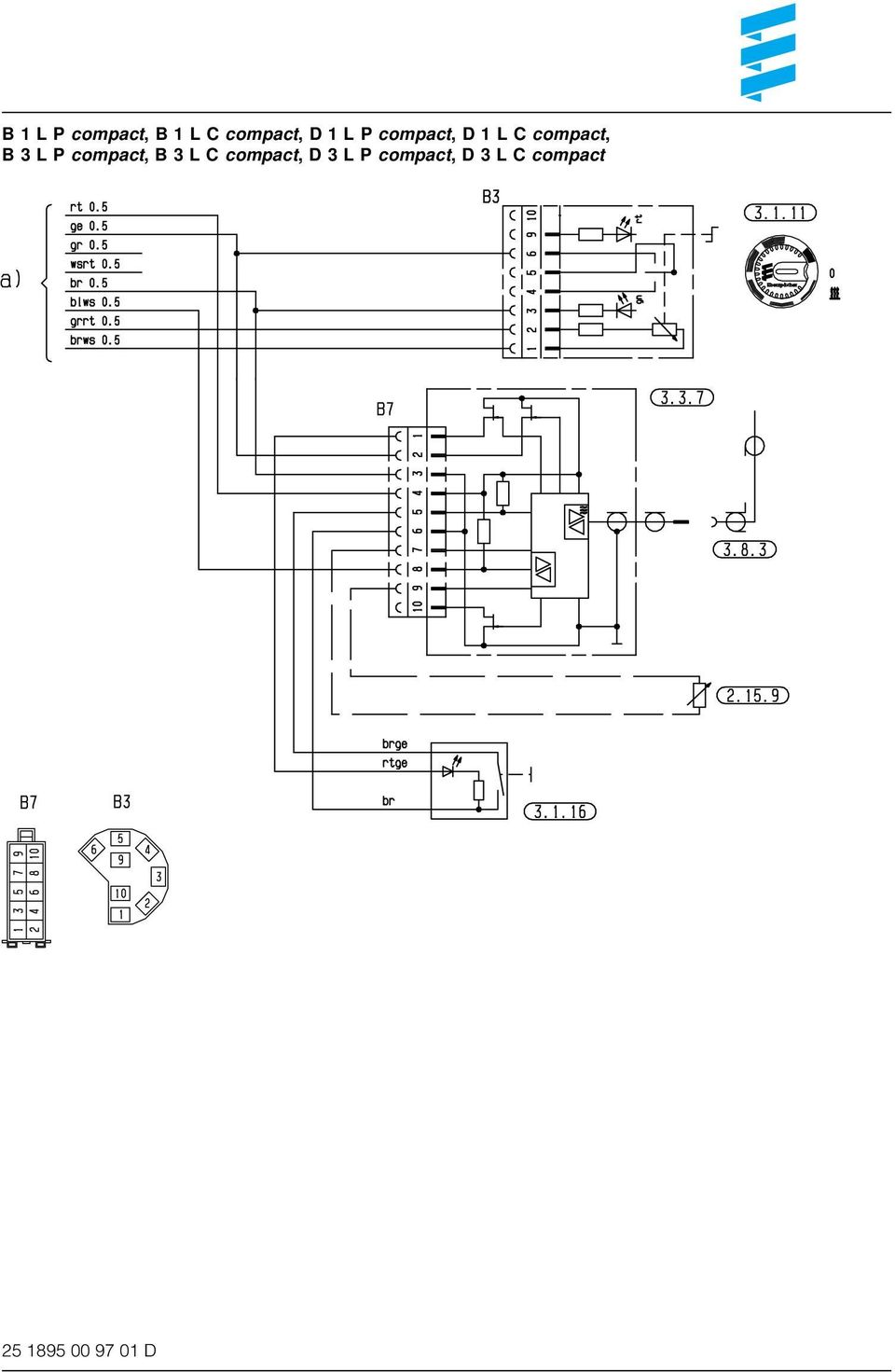 compact, B 3 L C compact, D 3 L P