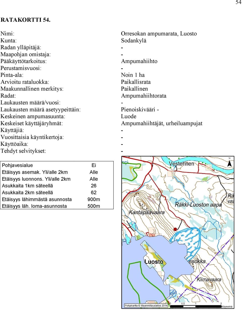 Ampumahiihtorata Pienoiskivääri Luode Ampumahiihtäjät, urheiluampujat Etäisyys asemak.