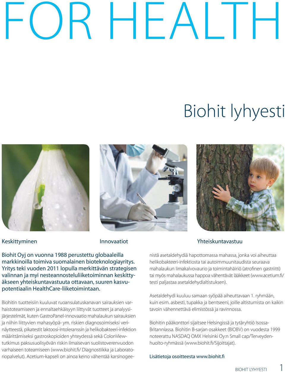 HealthCare-liiketoimintaan.