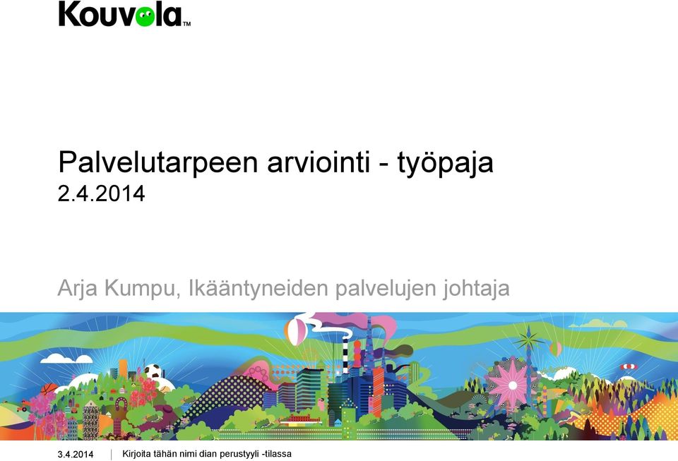 palvelujen johtaja 3.4.