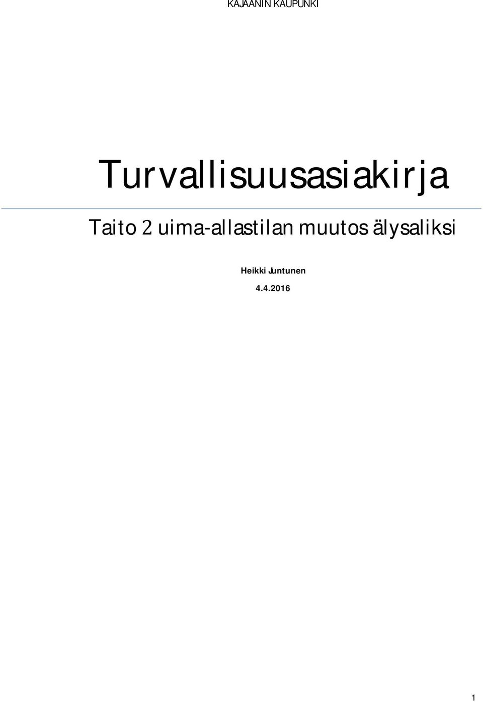 Taito 2 uima-allastilan