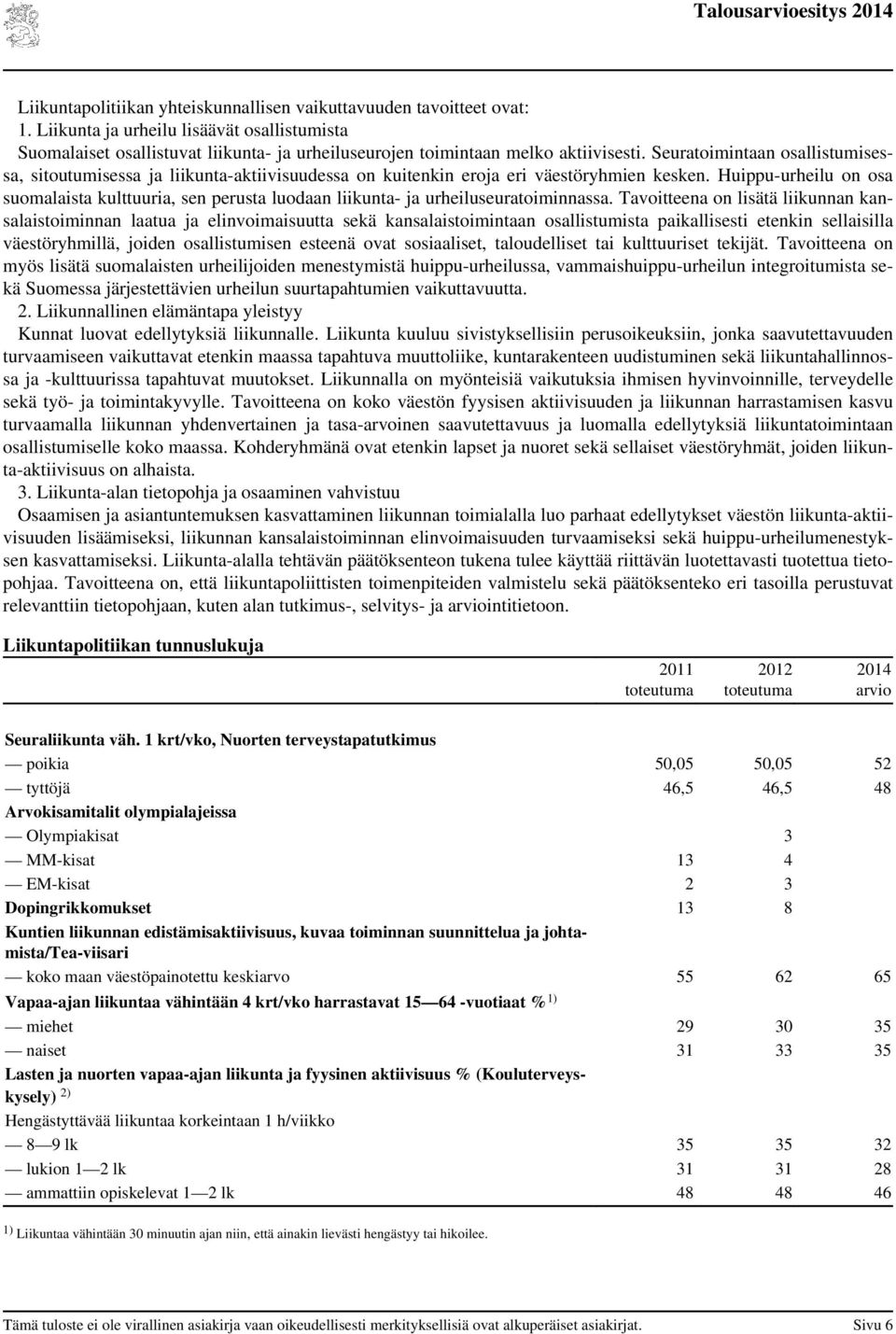 Huippu-urheilu on osa suomalaista kulttuuria, sen perusta luodaan liikunta- ja urheiluseuratoiminnassa.